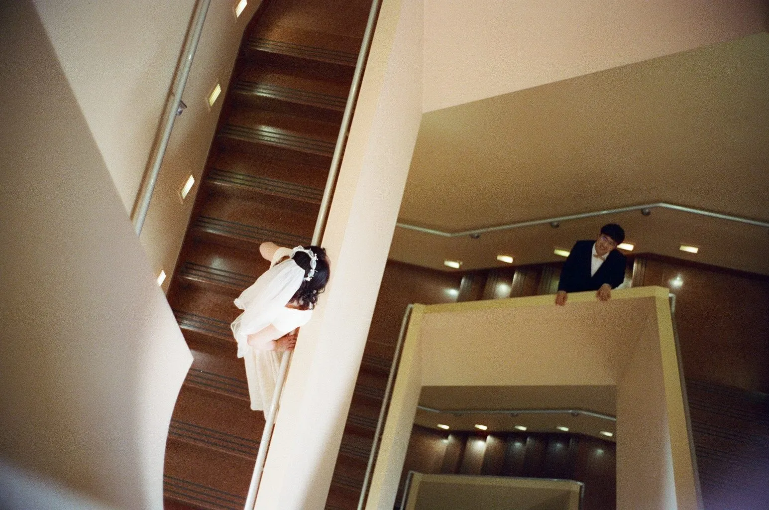 Wedding portrait on film, frame 7 of 10