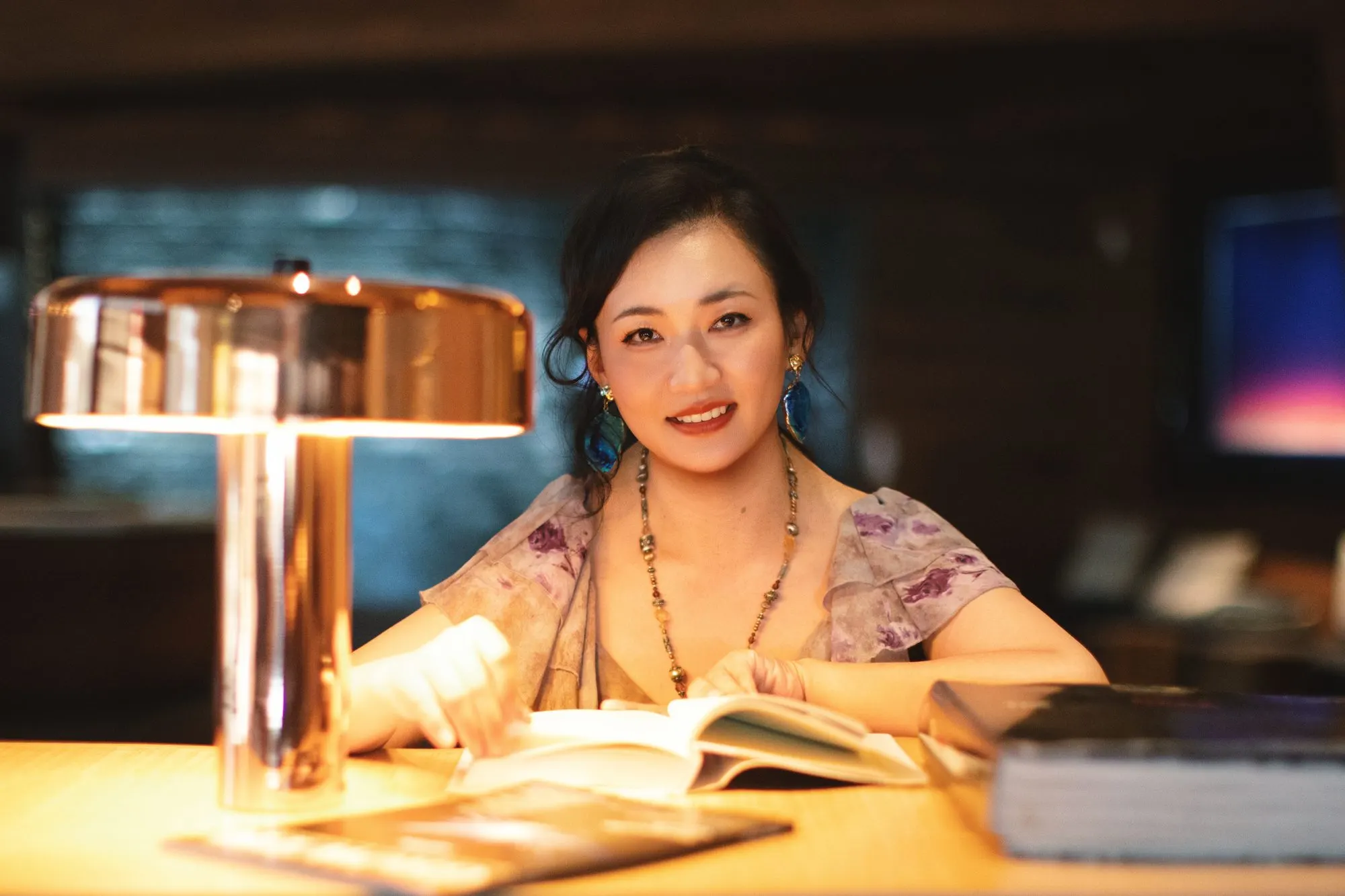 Lifestyle portrait in warm light, frame 3 of 14