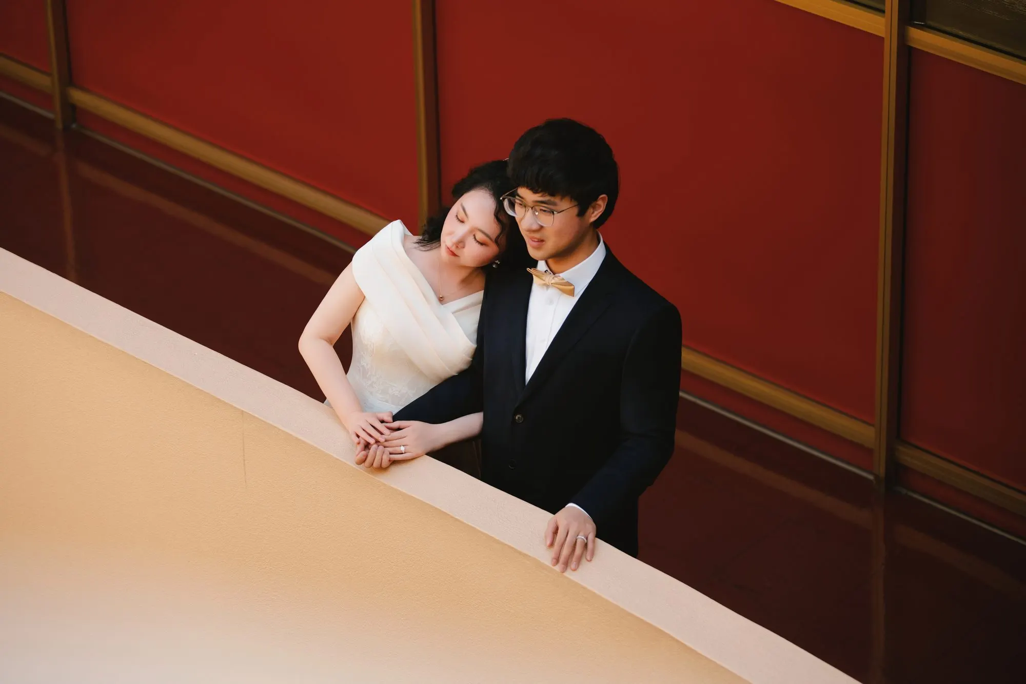 Couple at the Marin County Civic Center, frame 17 of 19