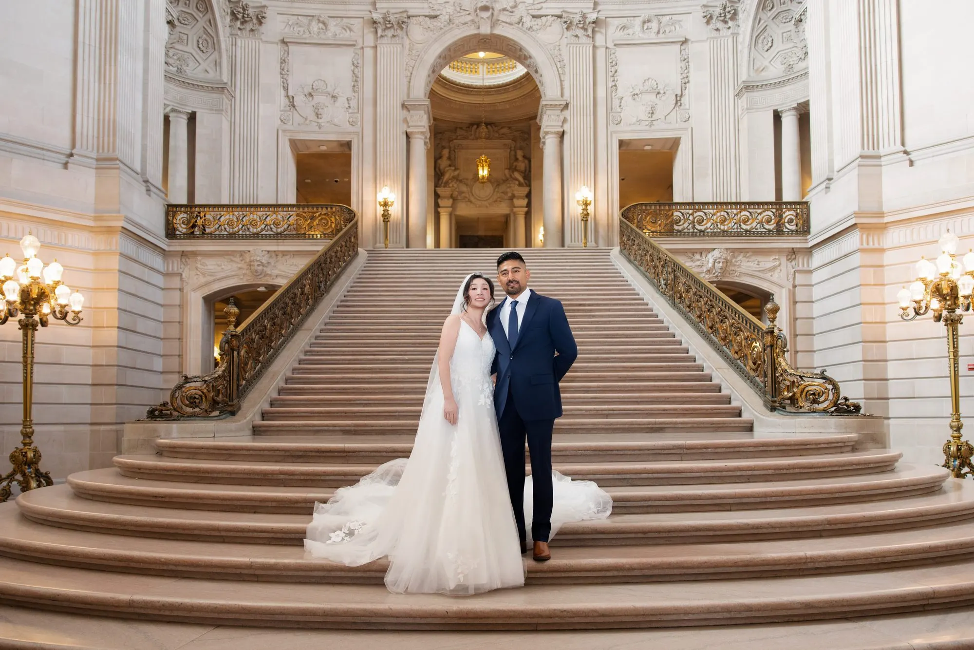 City Hall wedding in window light, frame 3 of 33