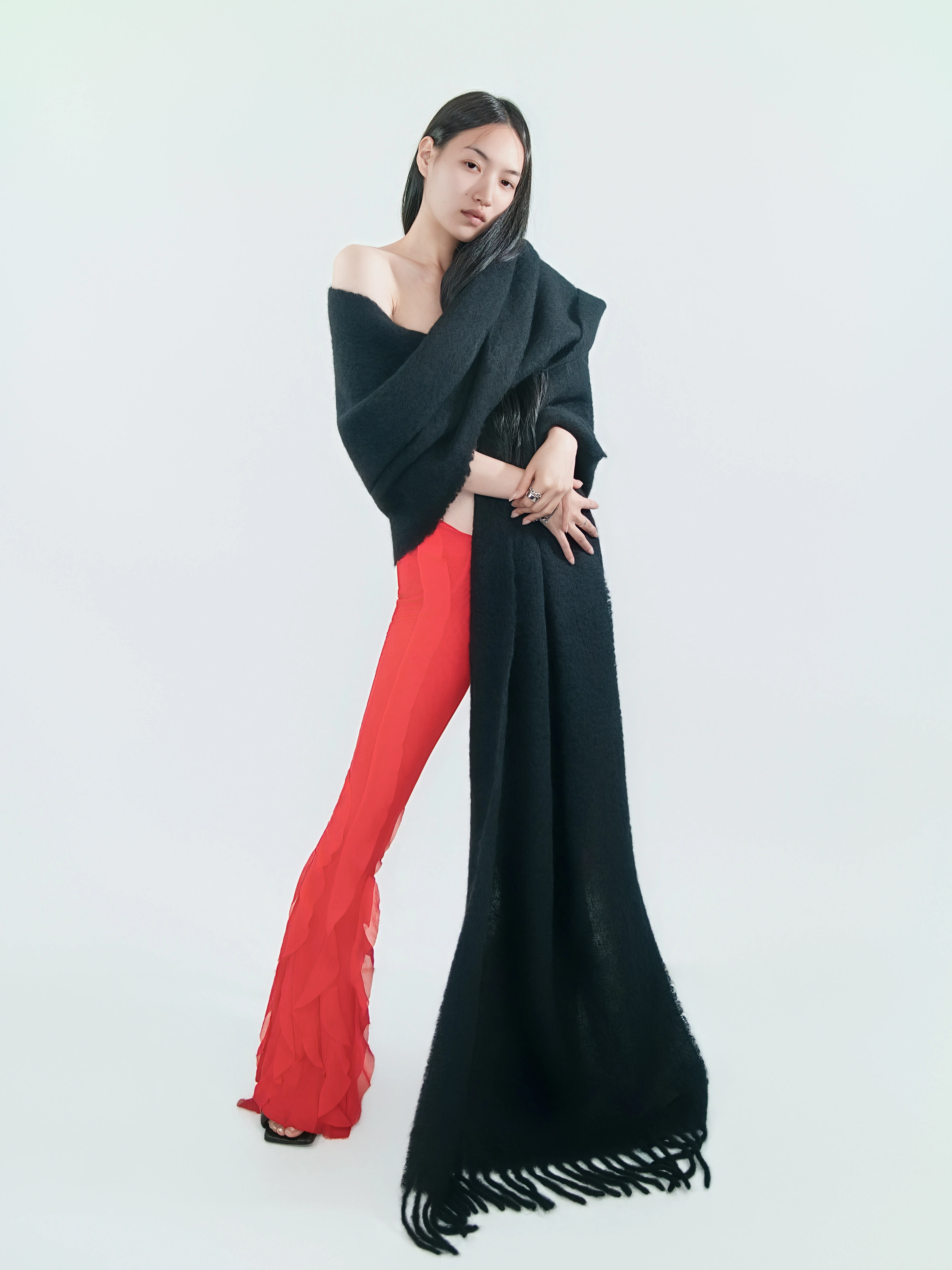 Fashion portrait in the studio
