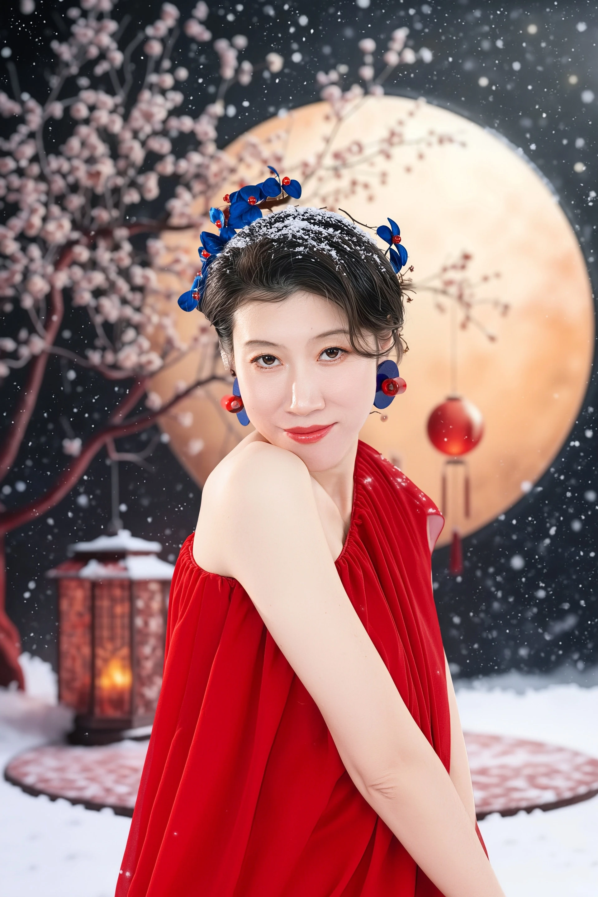 Modern Chinese style portrait