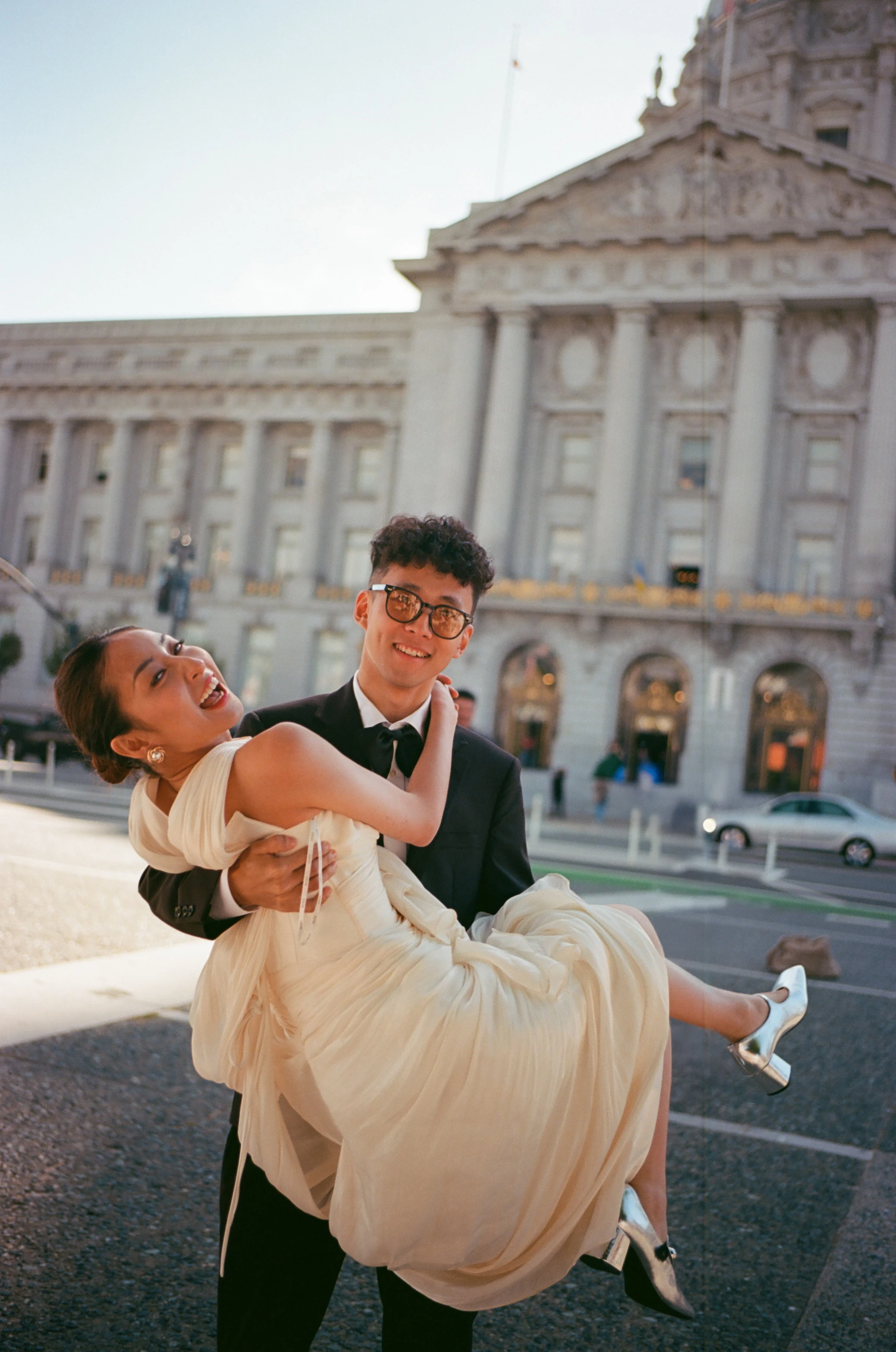 Wedding portrait on film