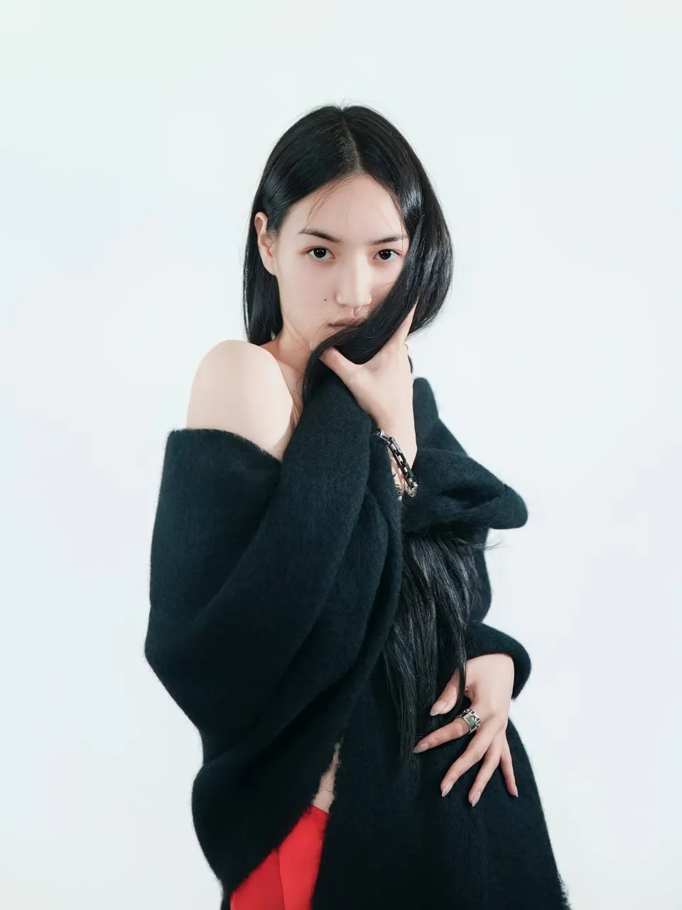 Fashion portrait in the studio, frame 4 of 17