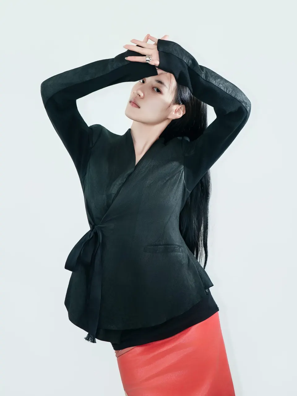 Fashion portrait in the studio, frame 7 of 17