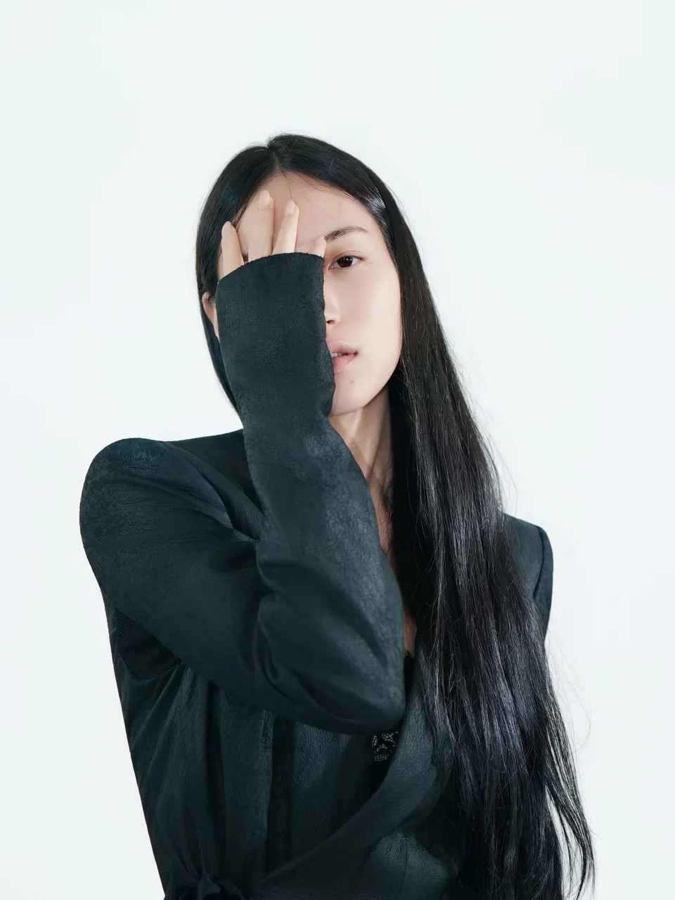 Fashion portrait in the studio, frame 8 of 17