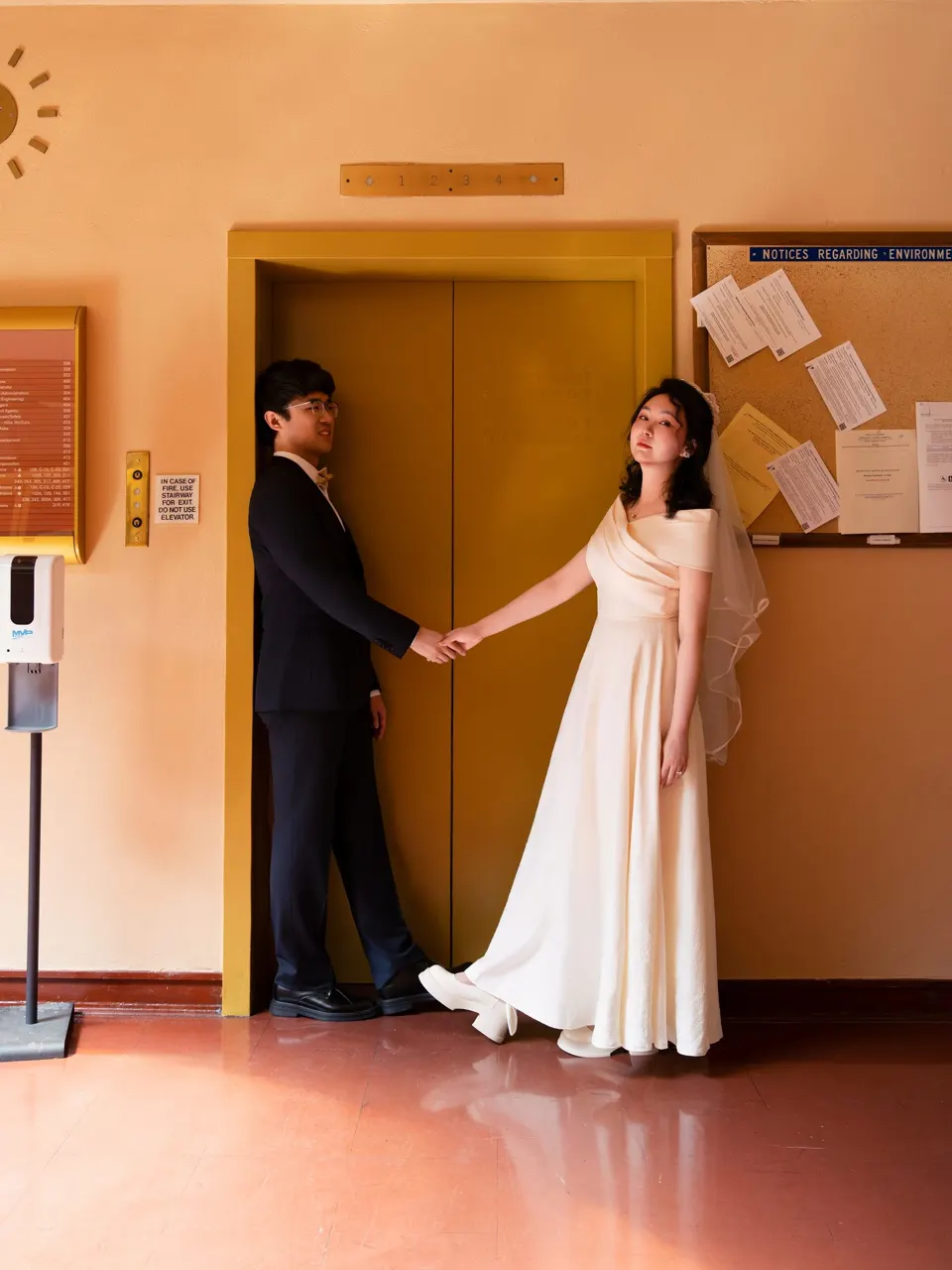 Couple at the Marin County Civic Center