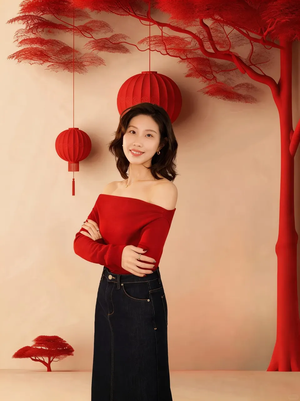 Modern Chinese style portrait, frame 2 of 32