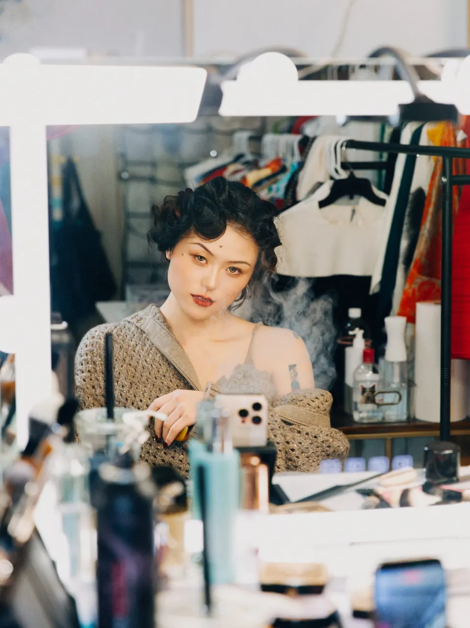 Makeup for a commercial shoot, frame 9 of 14