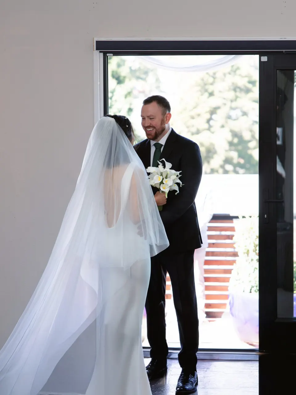 Rooftop wedding ceremony, frame 4 of 7