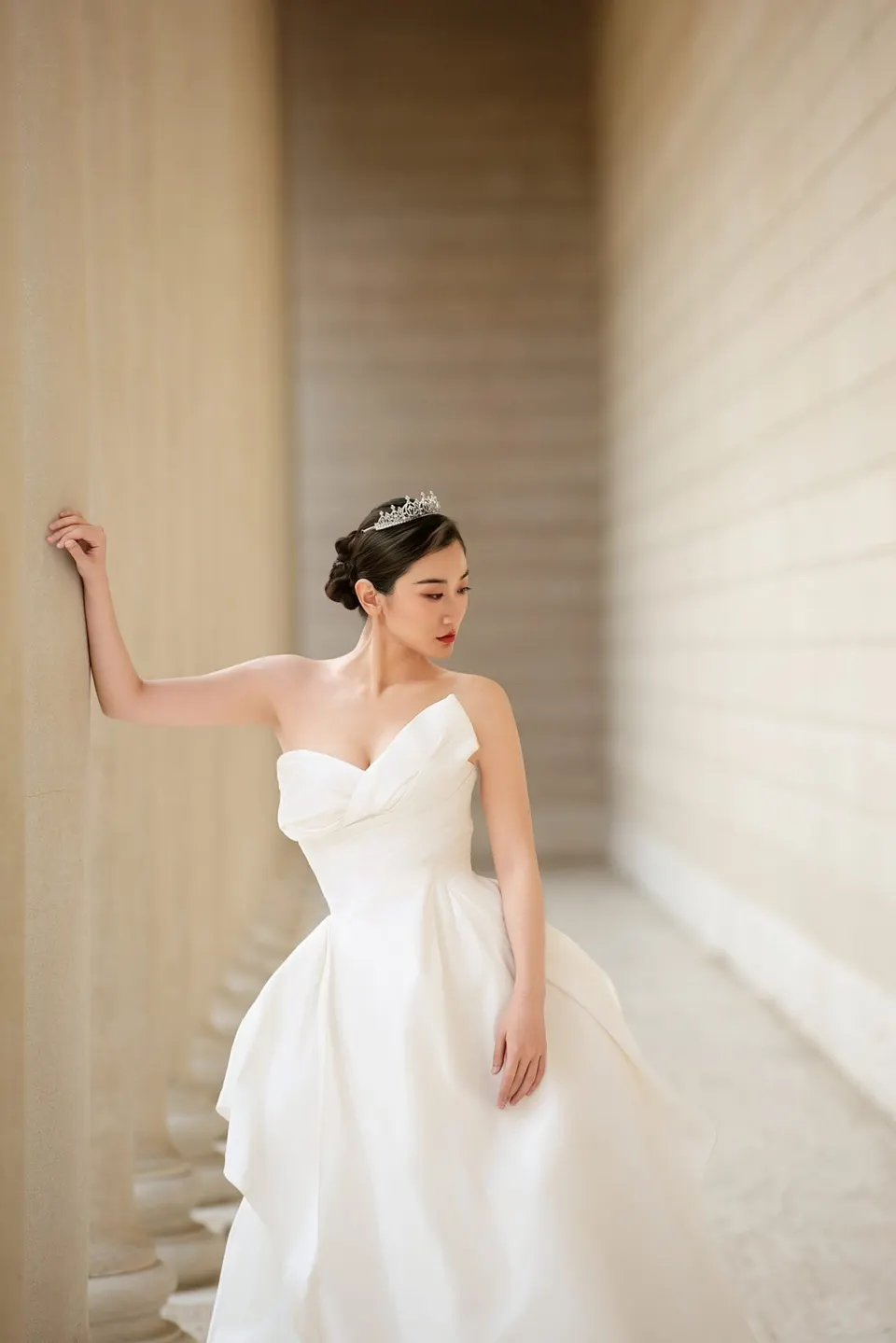 City Hall wedding in window light, frame 17 of 17