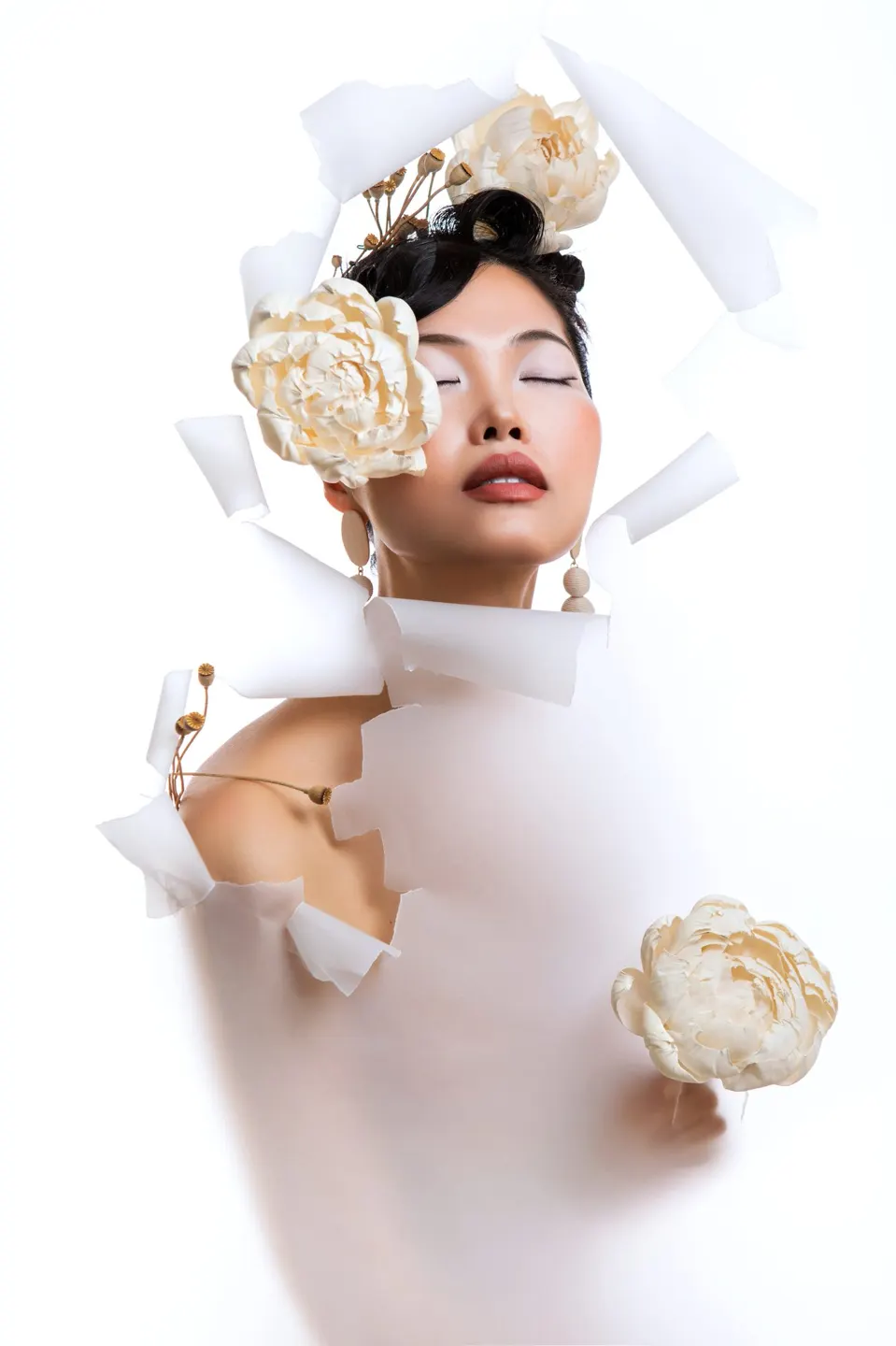 Conceptual fine art makeup, frame 2 of 53