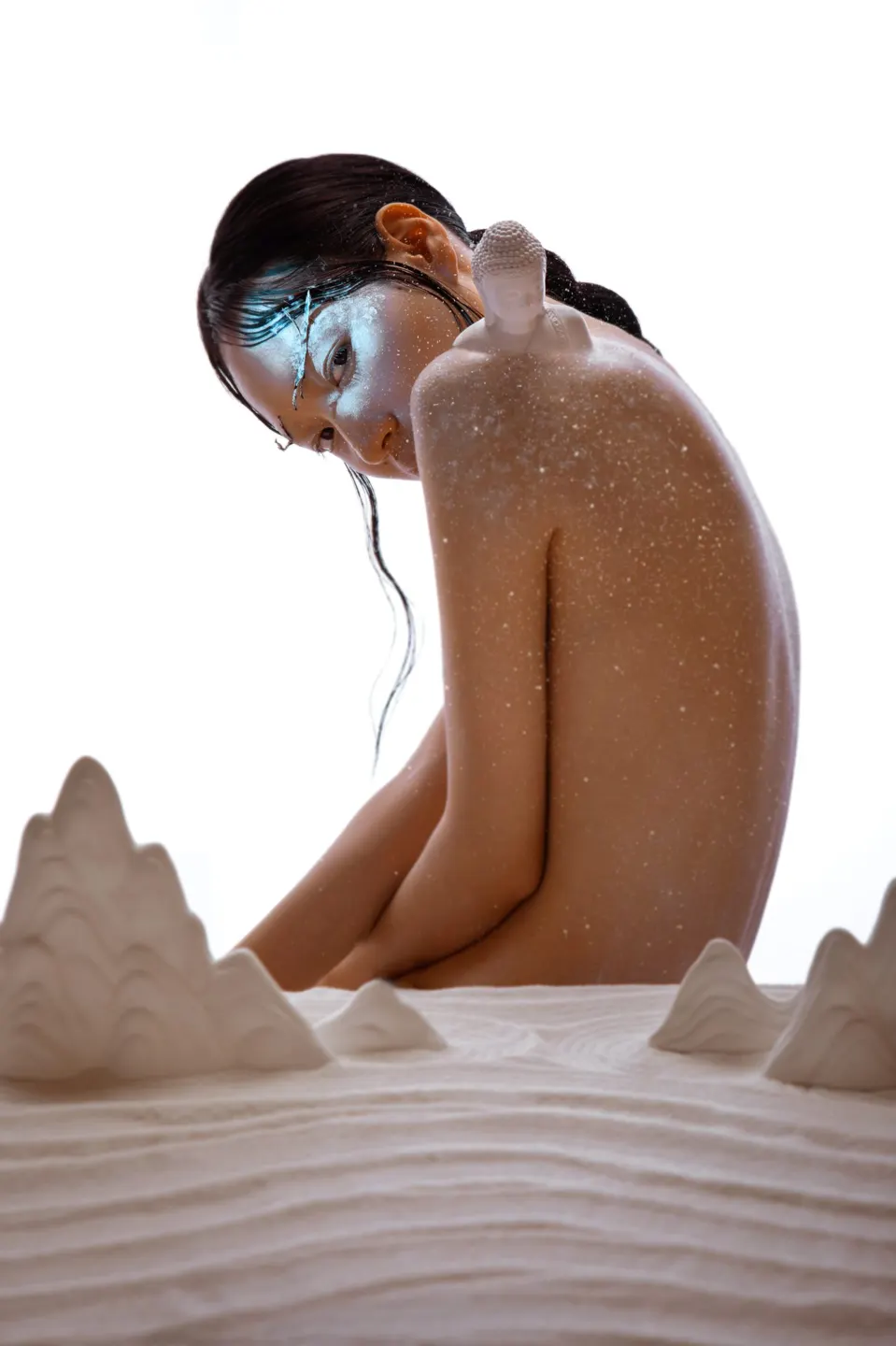 Conceptual fine art makeup, frame 3 of 53