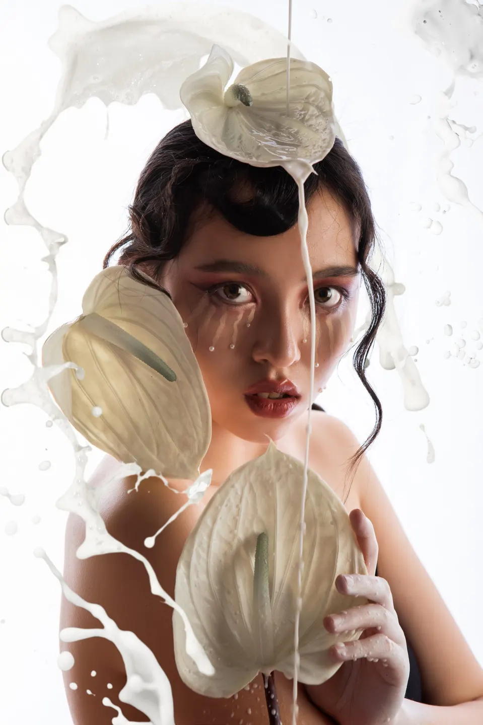 Conceptual fine art makeup, frame 5 of 53