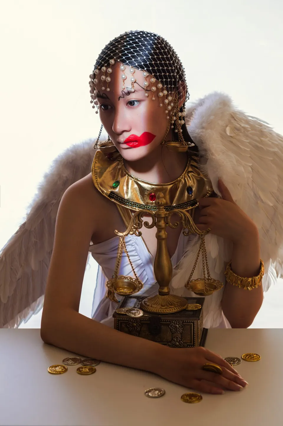 Conceptual fine art makeup, frame 7 of 53