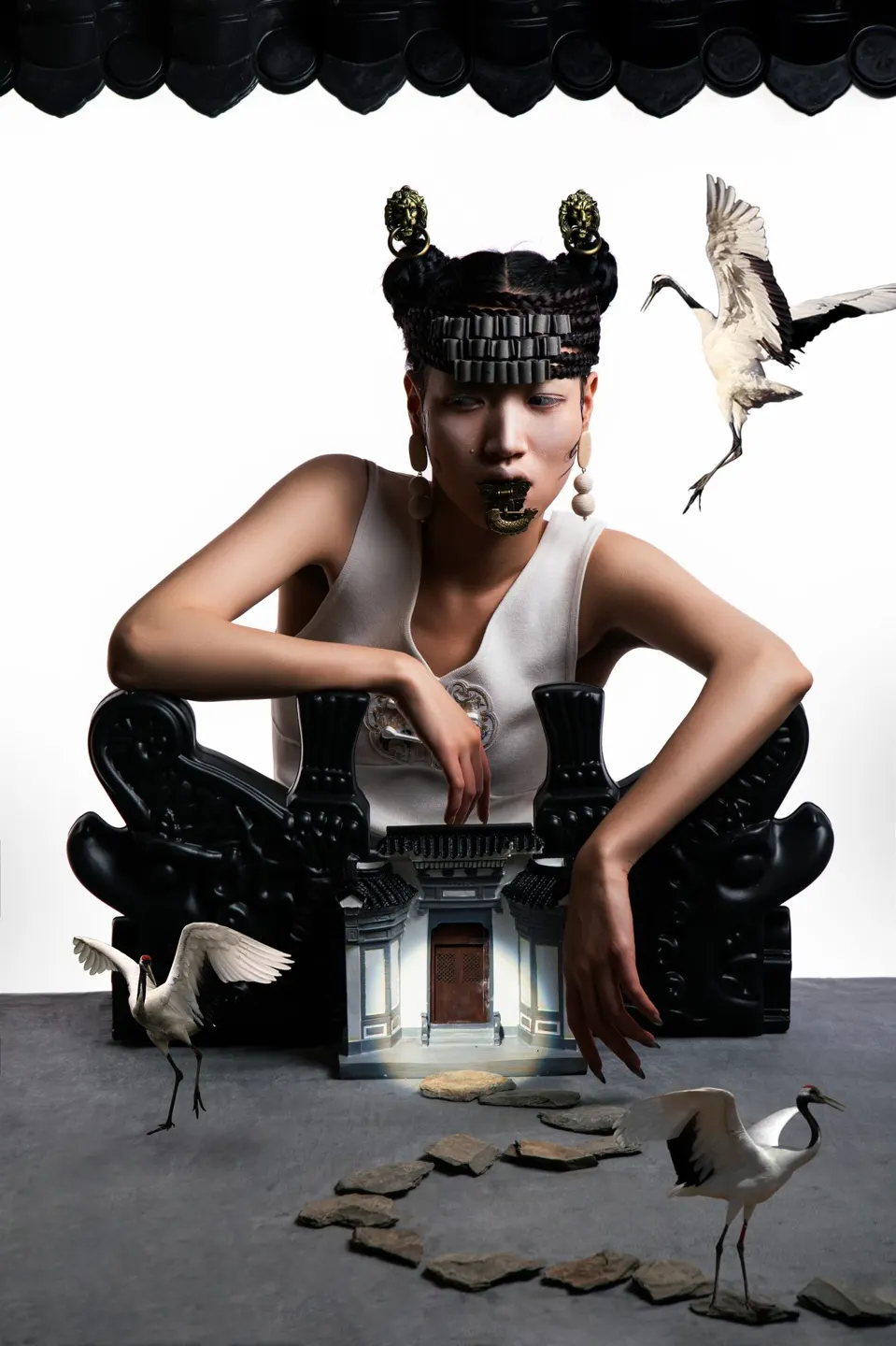 Conceptual fine art makeup, frame 8 of 53
