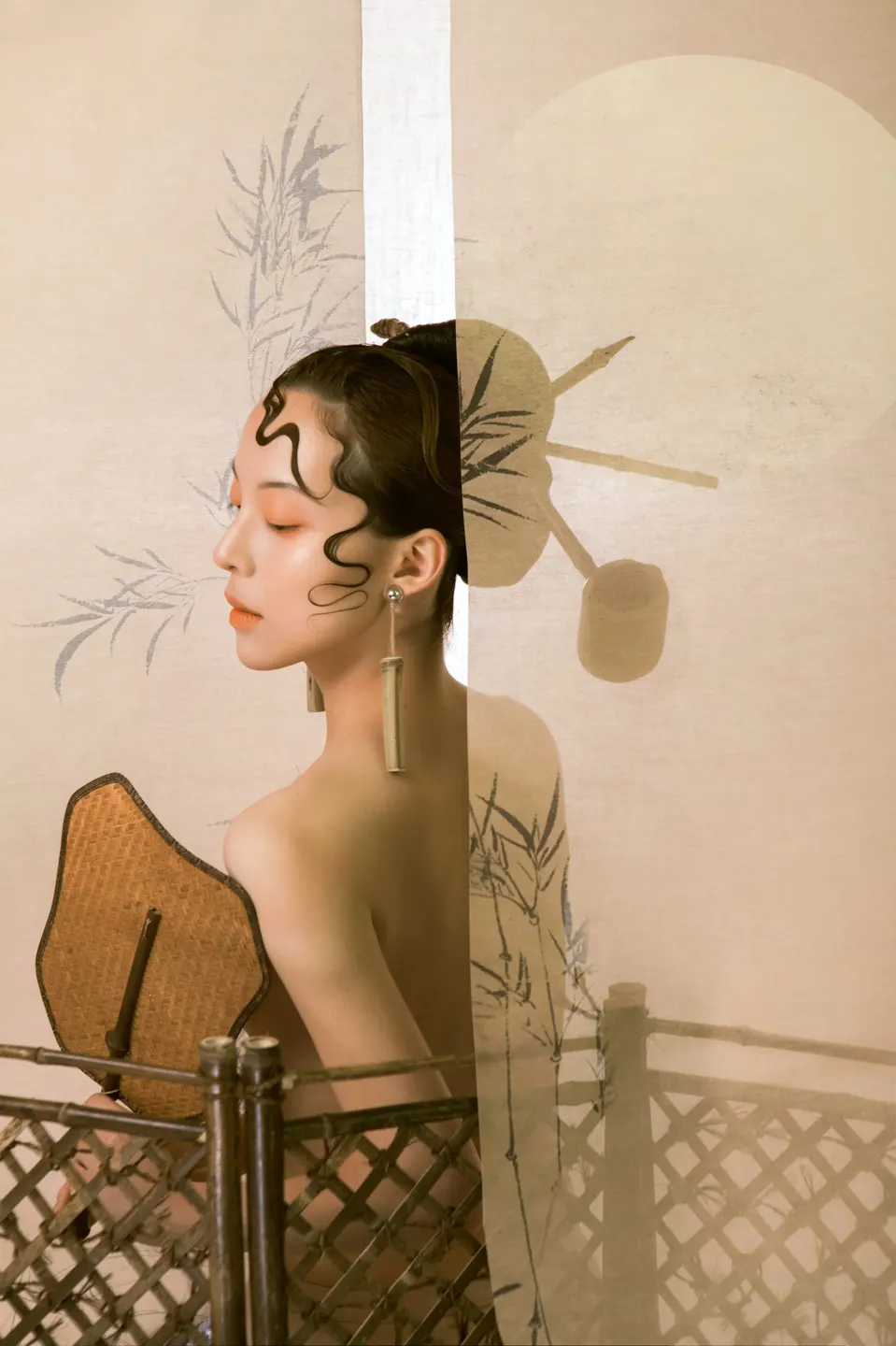 Conceptual fine art makeup, frame 11 of 53