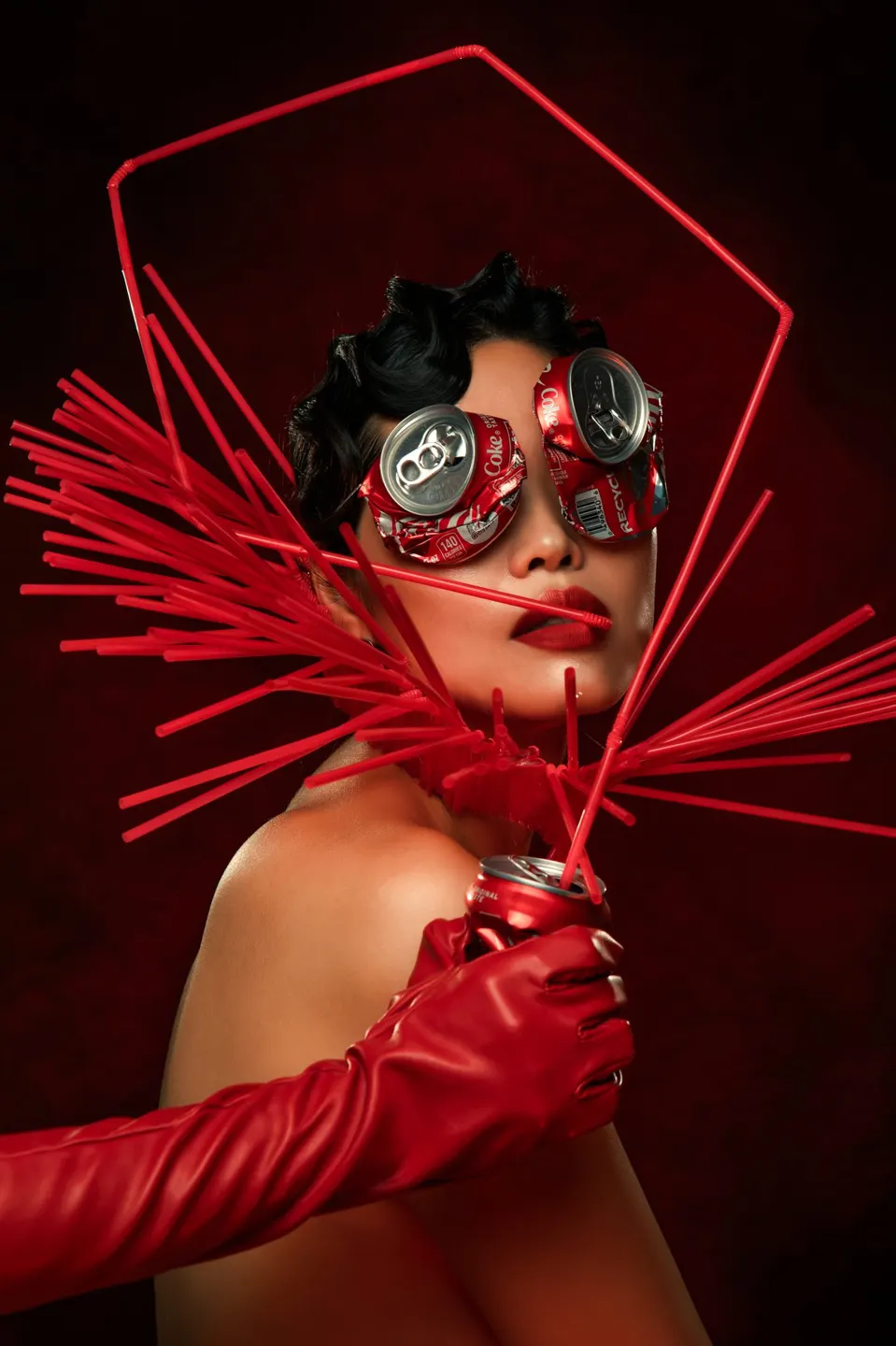 Conceptual fine art makeup, frame 13 of 53