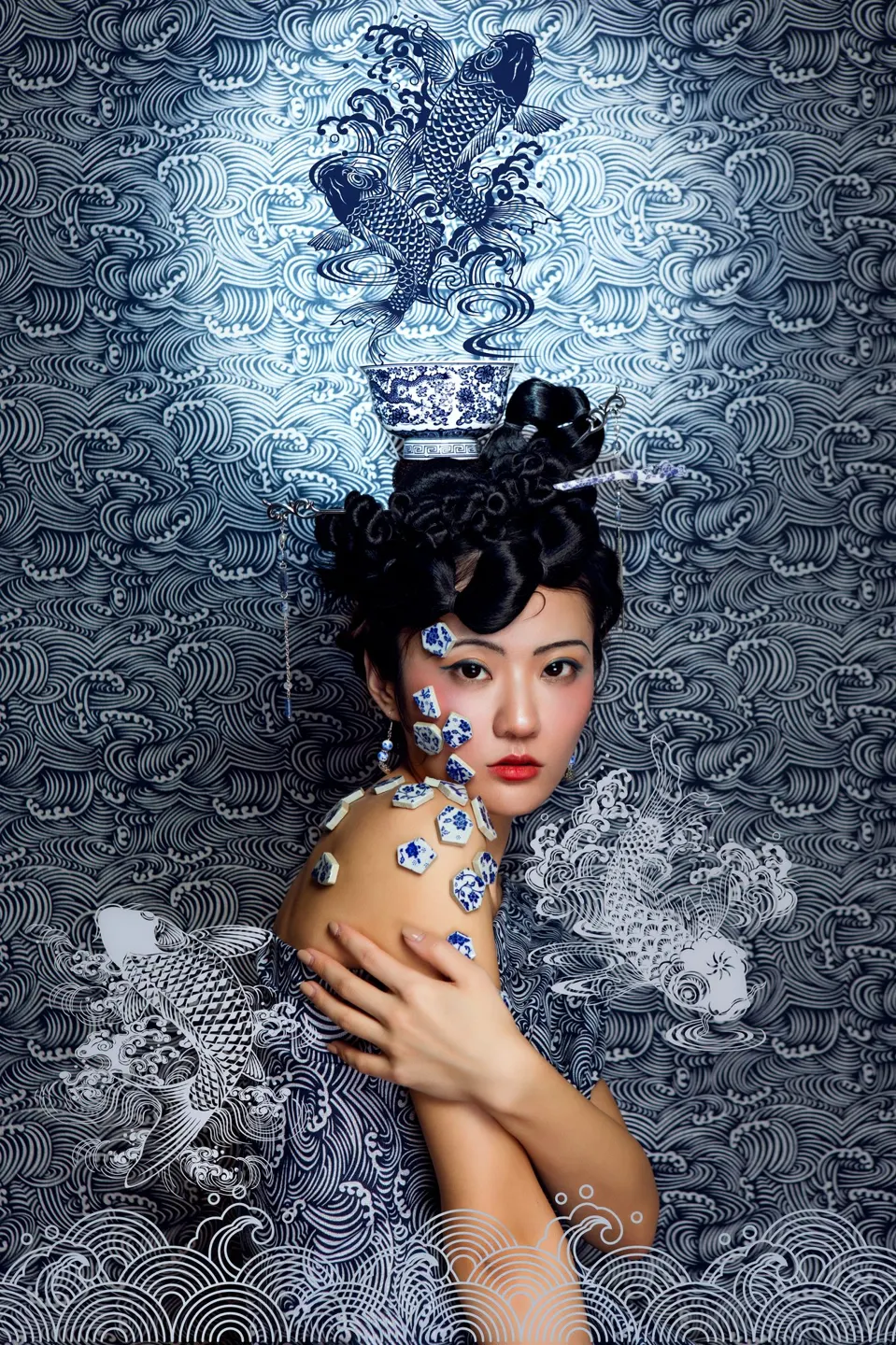 Conceptual fine art makeup, frame 20 of 53