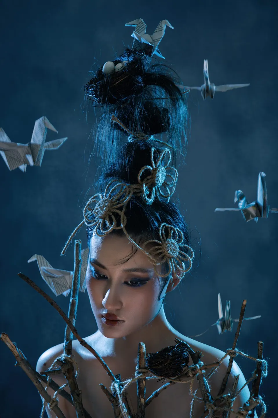 Conceptual fine art makeup, frame 24 of 53