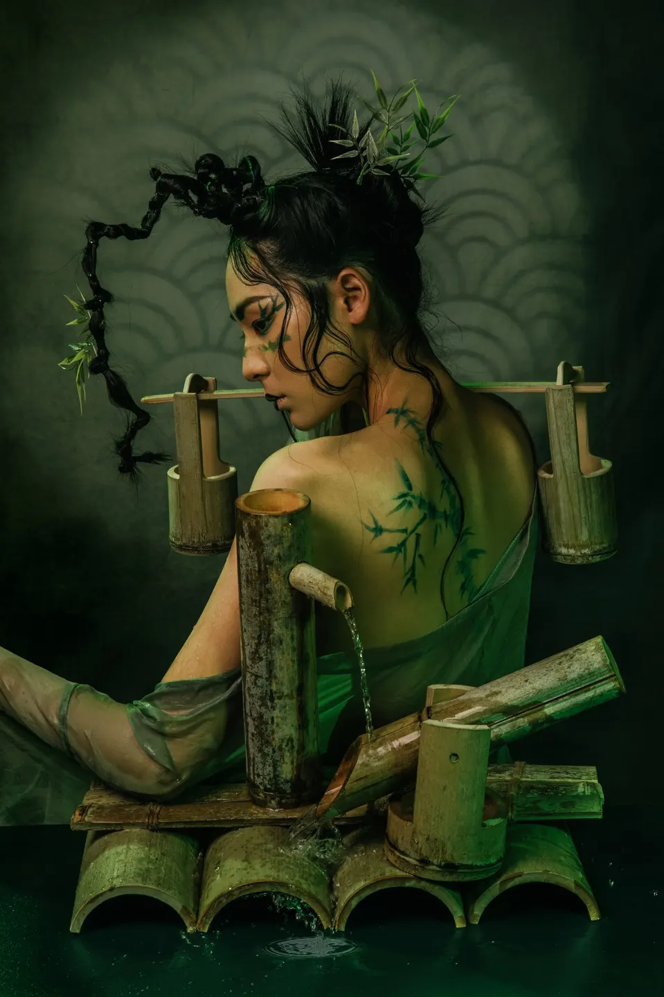 Conceptual fine art makeup, frame 29 of 53