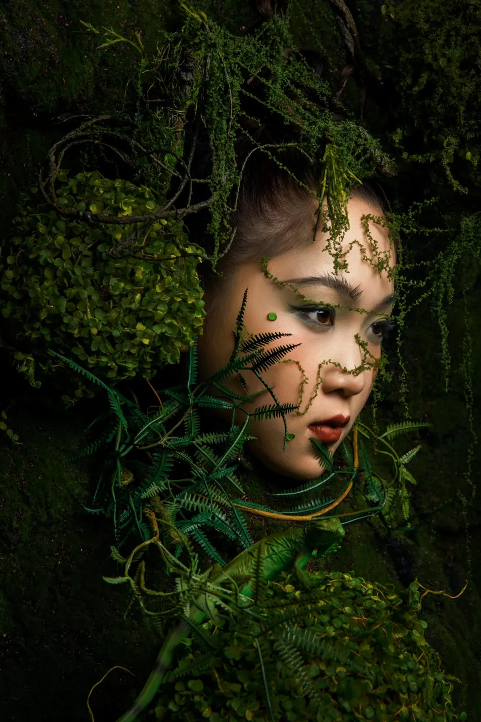 Conceptual fine art makeup, frame 31 of 53