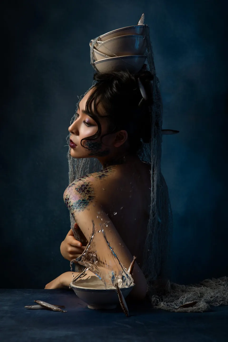 Conceptual fine art makeup, frame 32 of 53