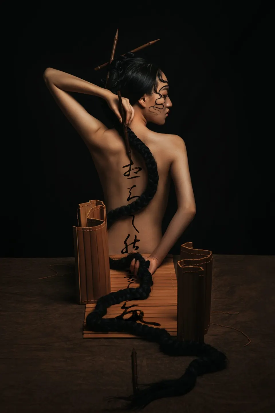 Conceptual fine art makeup, frame 34 of 53