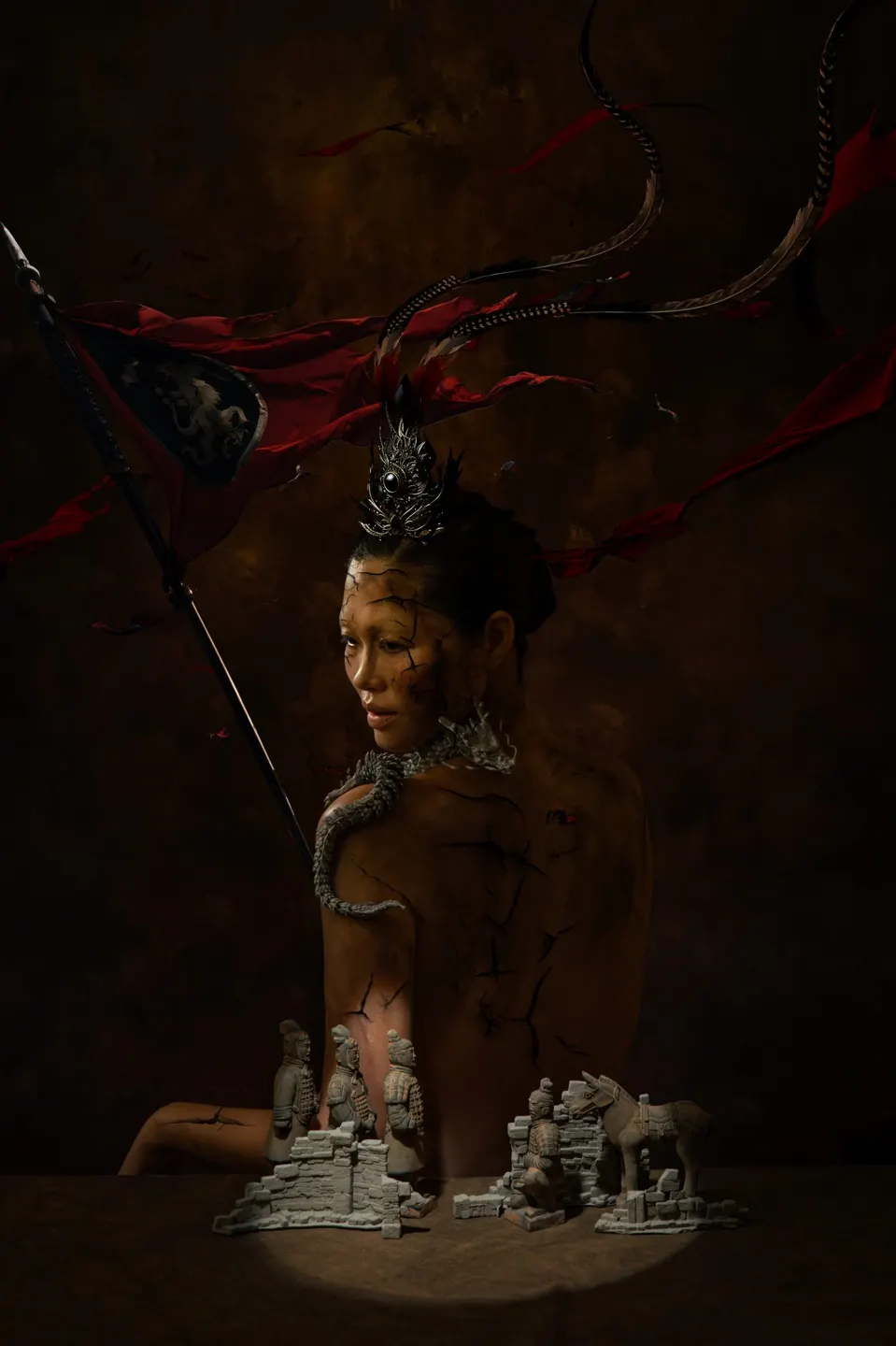 Conceptual fine art makeup, frame 47 of 53