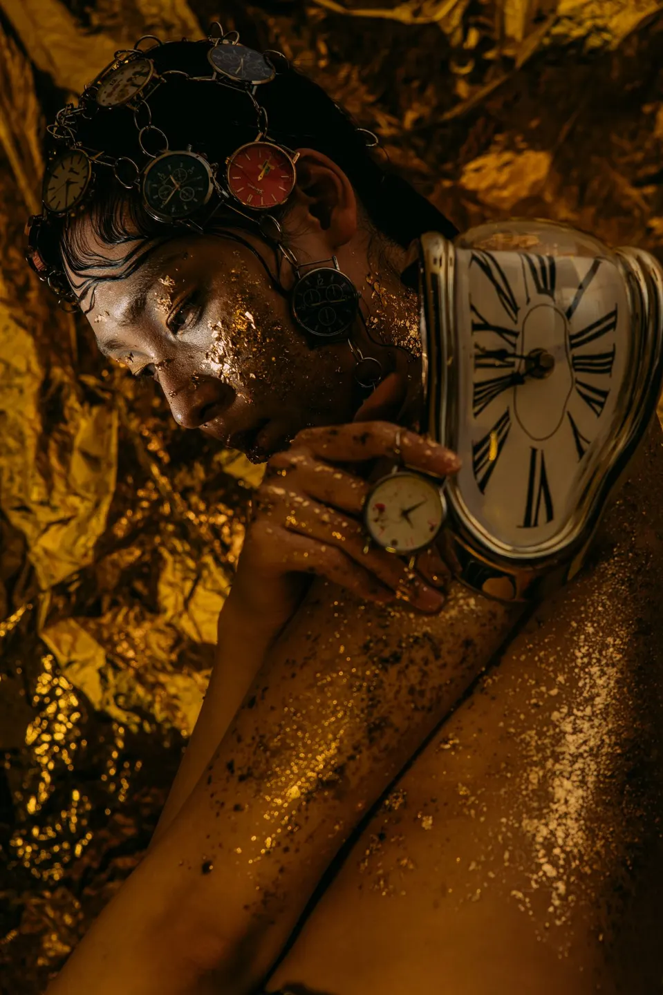 Conceptual fine art makeup, frame 51 of 53
