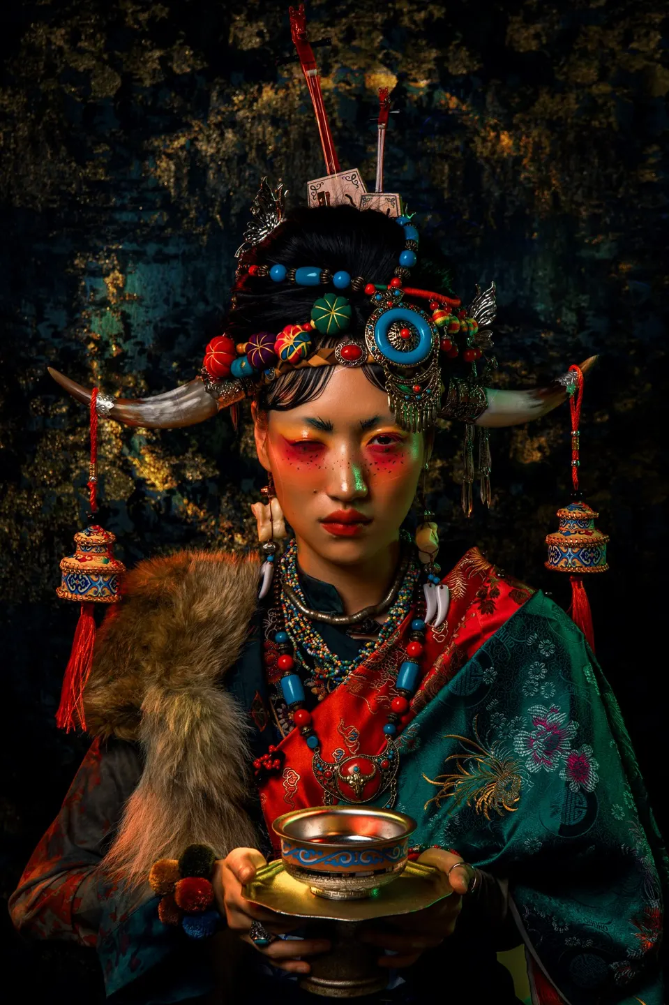 Conceptual fine art makeup, frame 53 of 53