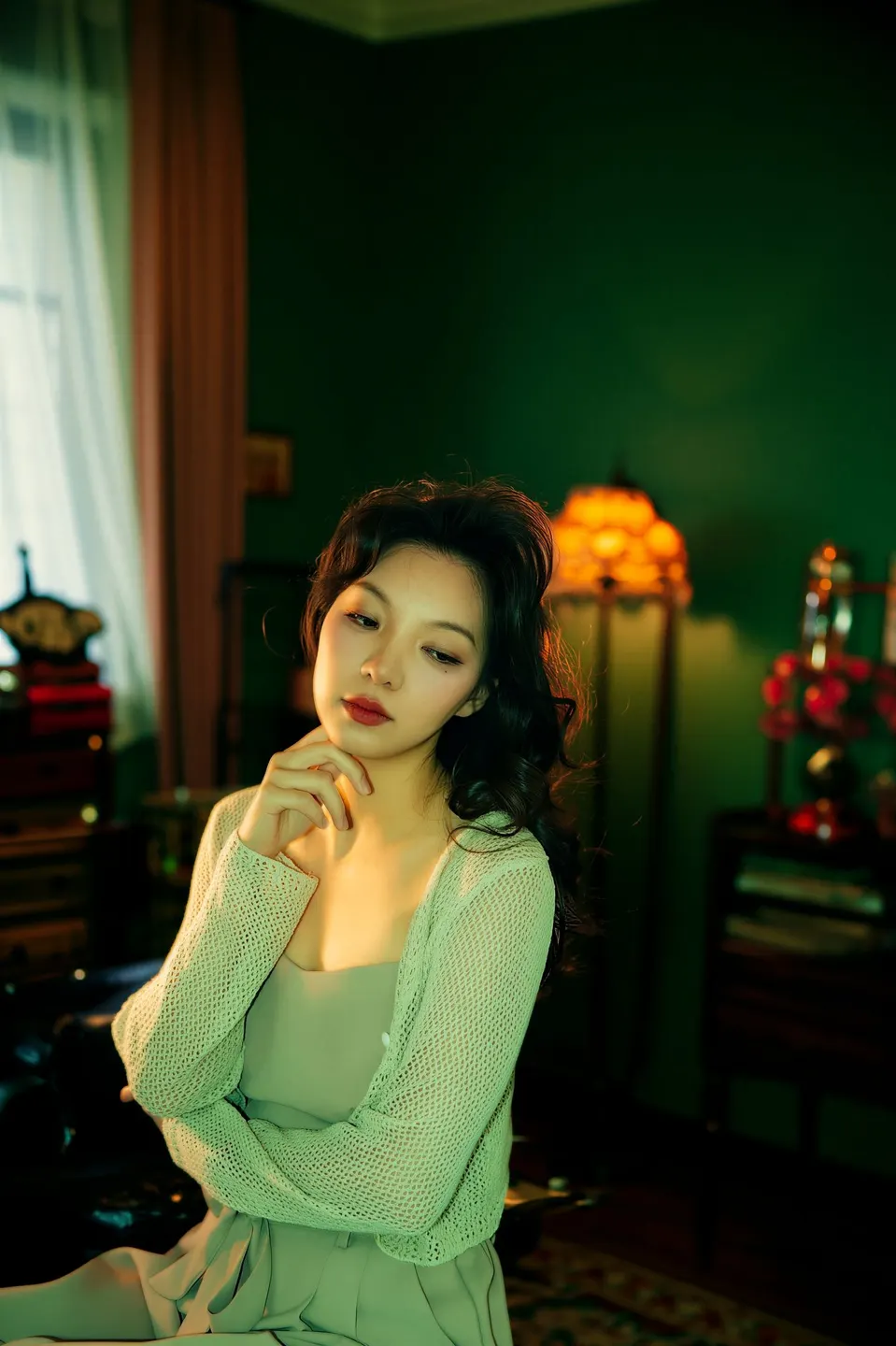 Lifestyle portrait in warm light, frame 5 of 14