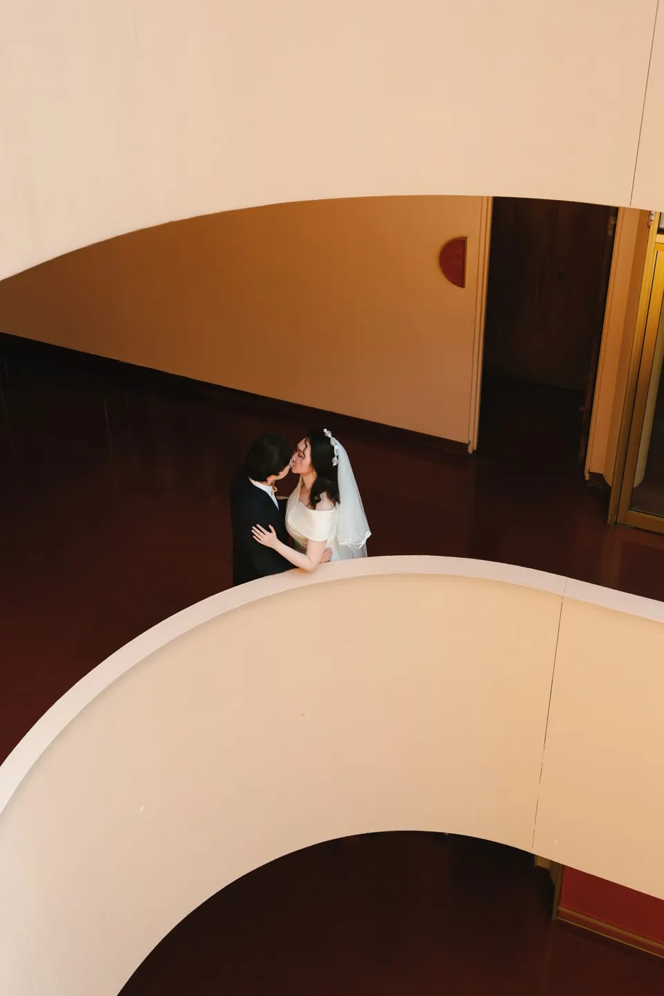 Couple at the Marin County Civic Center, frame 7 of 19