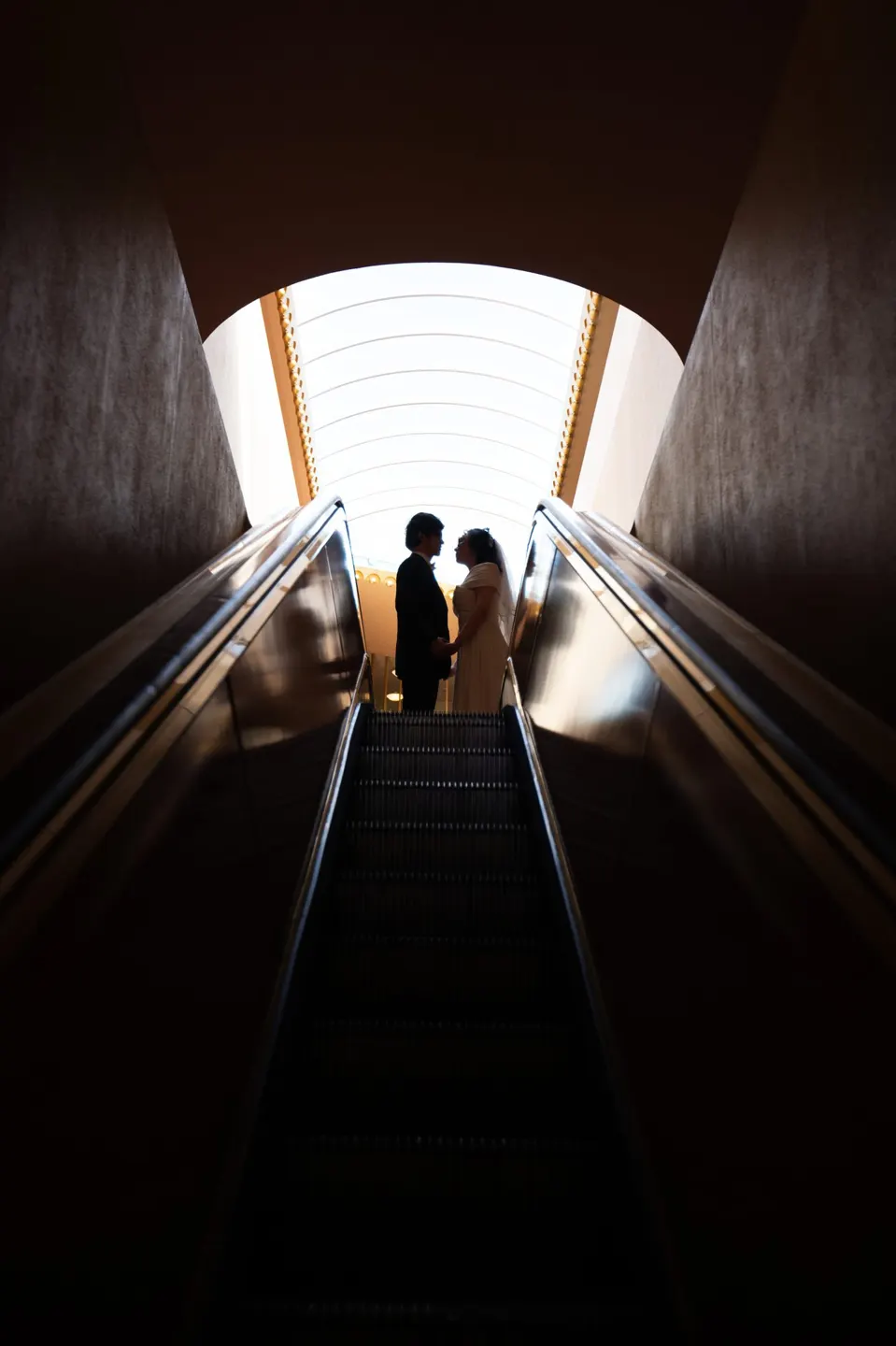 Couple at the Marin County Civic Center, frame 19 of 19