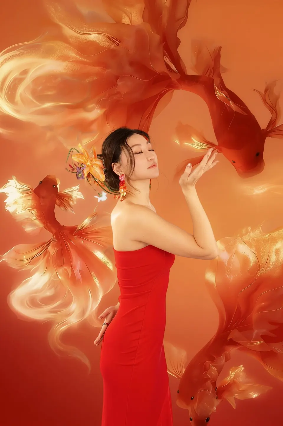 Modern Chinese style portrait, frame 9 of 32
