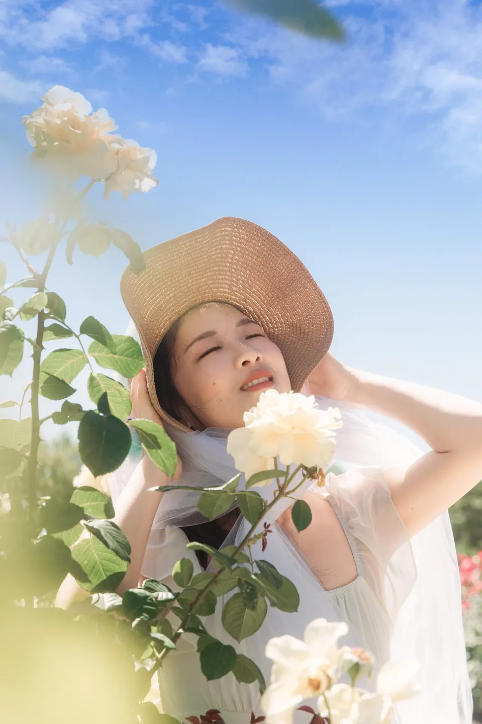 Romantic portrait with flowers, frame 19 of 20