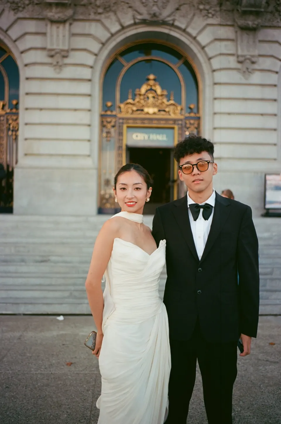 Wedding portrait on film, frame 4 of 10